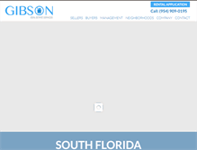Tablet Screenshot of gibsongroupsells.com